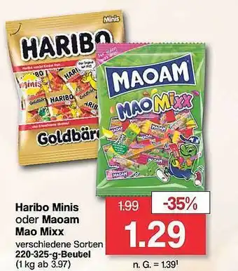 Famila Nord West Haribo minis oder maoam mao mixx Angebot