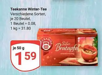 Globus Teekanne winter-tee Angebot