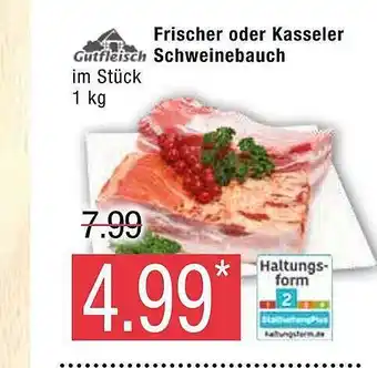 Marktkauf Gutfleisch frischer oder kasseler schweinebauch Angebot