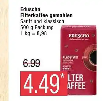 Marktkauf Eduscho filterkaffee gemahlen Angebot