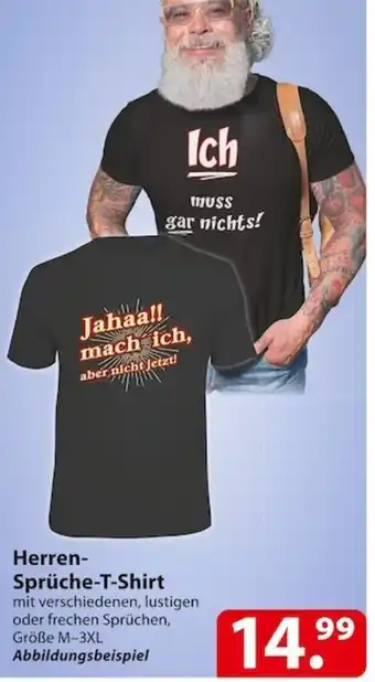 Famila Nord Ost Herren Sprüche-T-Shirt M-3XL Angebot