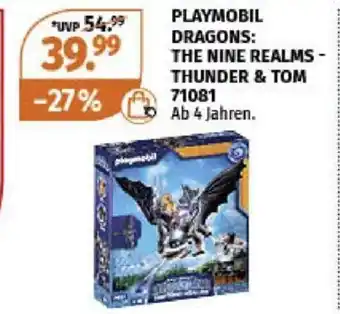 Müller Playmobil Dragons The Nine Realms - Thunder & Tom 71081 Angebot