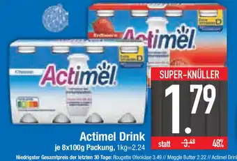 E-Center Actimel Drink 8 x 100 g Packung Angebot