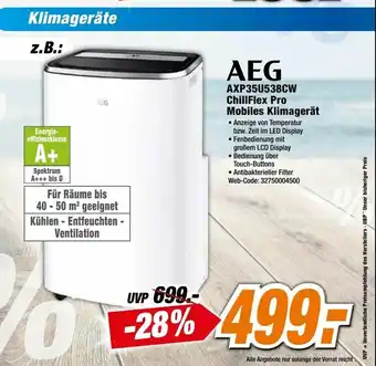 Expert AEG AXP35U538CW ChillFlex Pro Mobiles Klimagerät Angebot