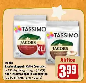 REWE Kaufpark Jacobs tassimokapseln caffè crema xl oder tassimokapseln cappuccino Angebot