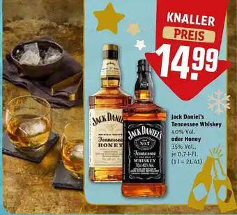 REWE Kaufpark Jack daniel's tennesse whiskey oder honey Angebot