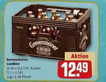 REWE Kaufpark Grevensteiner landbier Angebot