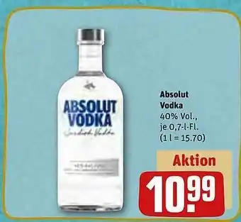 REWE Kaufpark Absolut vodka Angebot