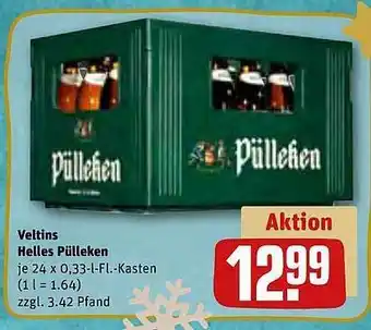 REWE Kaufpark Veltins helles pülleken Angebot