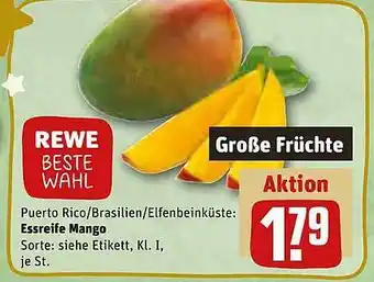 REWE Kaufpark Rewe beste wahl essreife mango Angebot