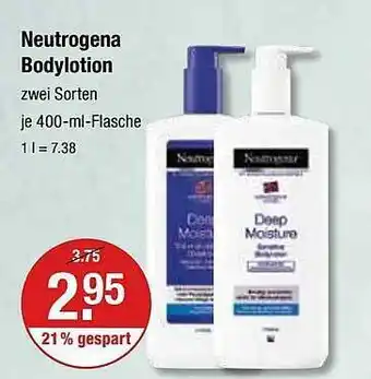 V Markt Neutrogena bodylotion Angebot