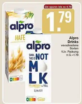 WEZ Alpro drinks Angebot