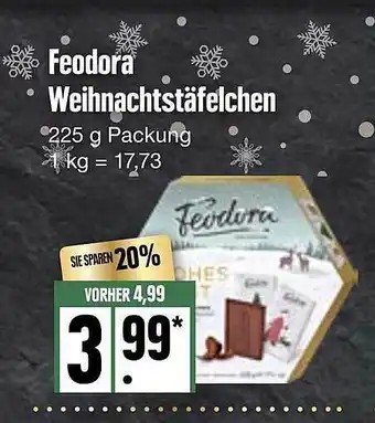 Edeka Feodora weihnachtstäfelchen Angebot