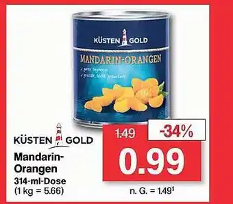 Famila Nord West Küsten gold mandarin-orangen Angebot