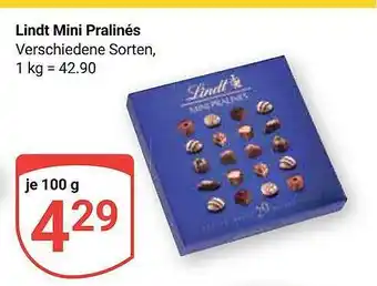 Globus Lindt mini pralinés Angebot