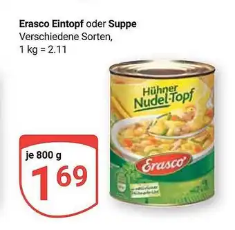 Globus Erasco eintopf oder suppe Angebot