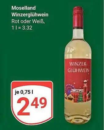 Globus Moselland winzerglühwein Angebot