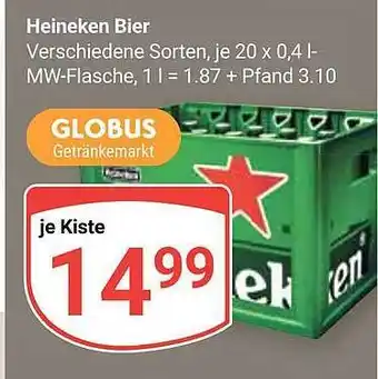 Globus Heineken bier Angebot