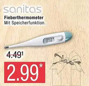 Marktkauf Sanitas fieberthermometer Angebot