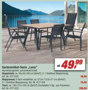 toom Baumarkt Gartenmöbel Serie ,,Lana" Angebot