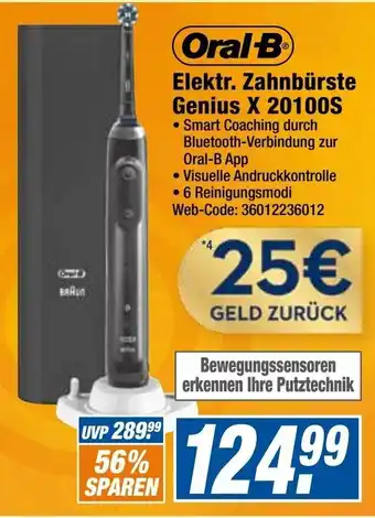 Expert Oral B Elektrische Zahnbürste Genius X 20100S Angebot