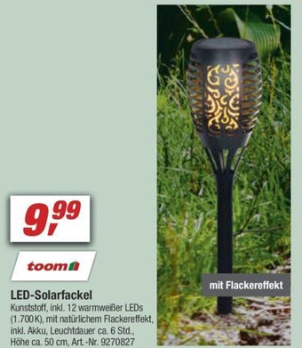 toom Baumarkt Toom LED Solarfackel Angebot