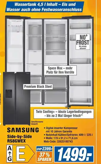 Expert Samsung Side by Side RS8GWEX Angebot