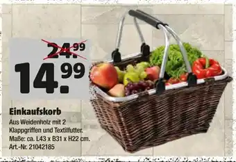 Hagebau Einkaufskorb Angebot