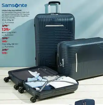 Galeria Samsonite 4 Rollen Trolley Serie Gateway Angebot