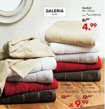 Galeria Handtuch oder Duschtuch Angebot