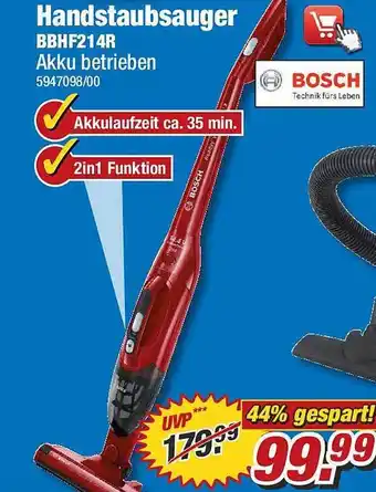 Poco Handstaubsauger BBHF21 4R Akku betrieben Angebot