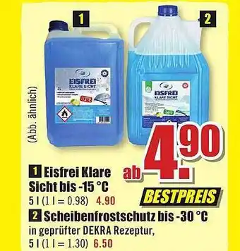 B1 Discount Baumarkt Eisfrei klare sicht bis-15°c oder scheibenfrostschutz bis Angebot