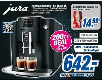 Expert Klein Jura kaffeevollautomat e6 black eb Angebot