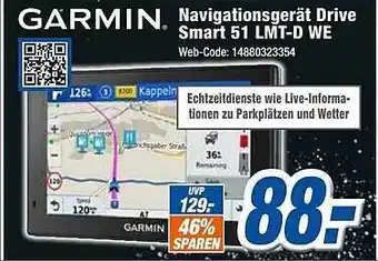 Expert Klein Garmin navigationsgerät drive smart 51 lmt-d we Angebot