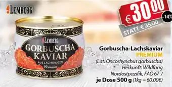 LEDO Lemberg Gorbuscha Lachskaviar Premium 500 g Dose Angebot