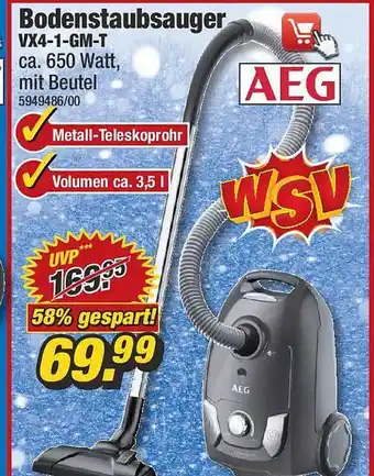 Poco Bodenstaubsauger VX4-1-GM-T Angebot