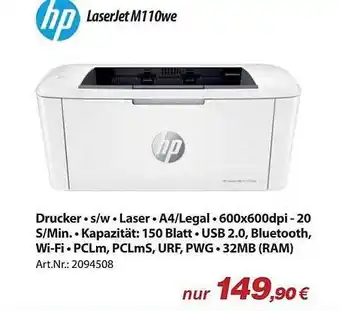 ACom PC Hp laserjet m110we Angebot