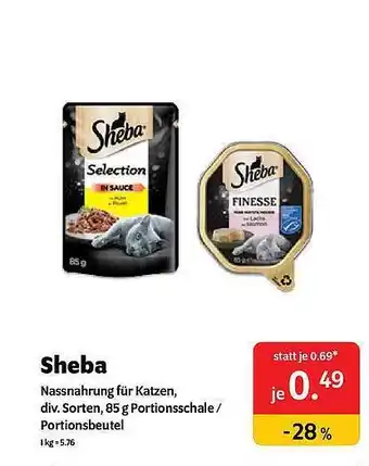 Das Futterhaus Sheba nassnahrung für katzen Angebot