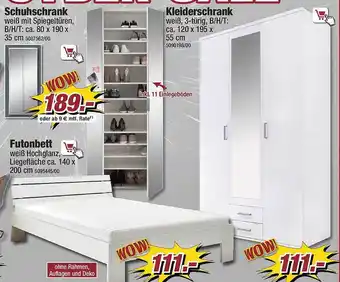 Poco Schuhschrank, kleiderschrank oder futonbett Angebot
