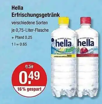 V Markt Hella erfrischungsgetränk Angebot