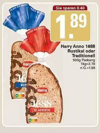 WEZ Harry anno 1688 rustikal oder traditionell Angebot