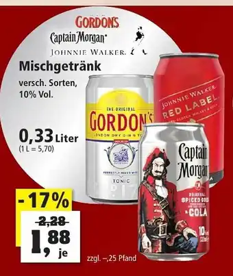 Thomas Philipps Gordon's, captain morgan oder johnnie walker mischgetränk Angebot