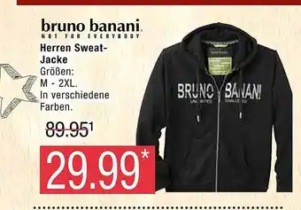 Marktkauf Bruno banani herren sweat-jacke Angebot