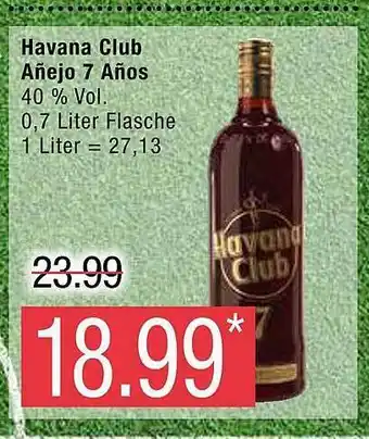 Marktkauf Havana club añejo 7 años Angebot