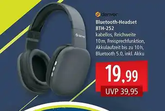 Pfennigpfeiffer Denver bluetooth-headset bth-252 Angebot