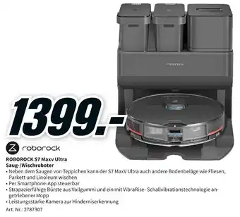 MediaMarkt Roborock S7 Maxv Ultra Saug/Wischroboter Angebot