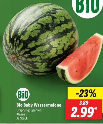 Lidl Bio Baby Wassermelone Angebot