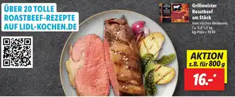 Lidl Grillmeister Roastbeef am Stück 0,8-1,2kg Angebot