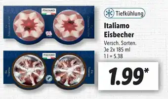 Lidl Italiamo Eisbecher 2x185ml Angebot