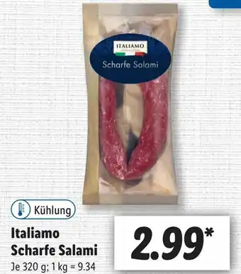 Lidl Italiamo Scharfe Salami 320g Angebot